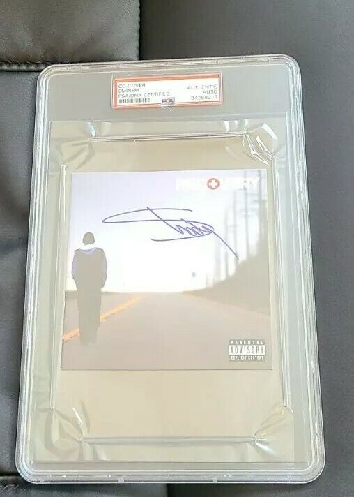Japan Maker New specialty shop EMINEM SIGNED RECOVERY CD COVER SLIM DNA SHADY PSA #84268 CERTED