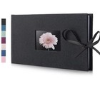 Small Photo Album 4x6 Picture Album Holds 24 Horizontal Photos Linen Fabric C...