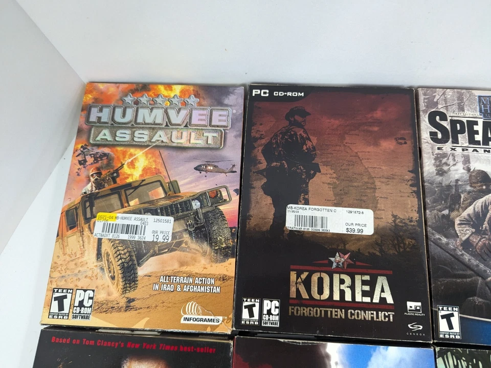 Lot Of 8 PC Military Shooter RPG FPS Games Medium Boxes Some With Manuals L11 - Image 2 of 4