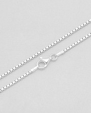 Solid Sterling Silver 20" 50cm Box Chain Italian 6.2g and 1.5mm thick 795A 