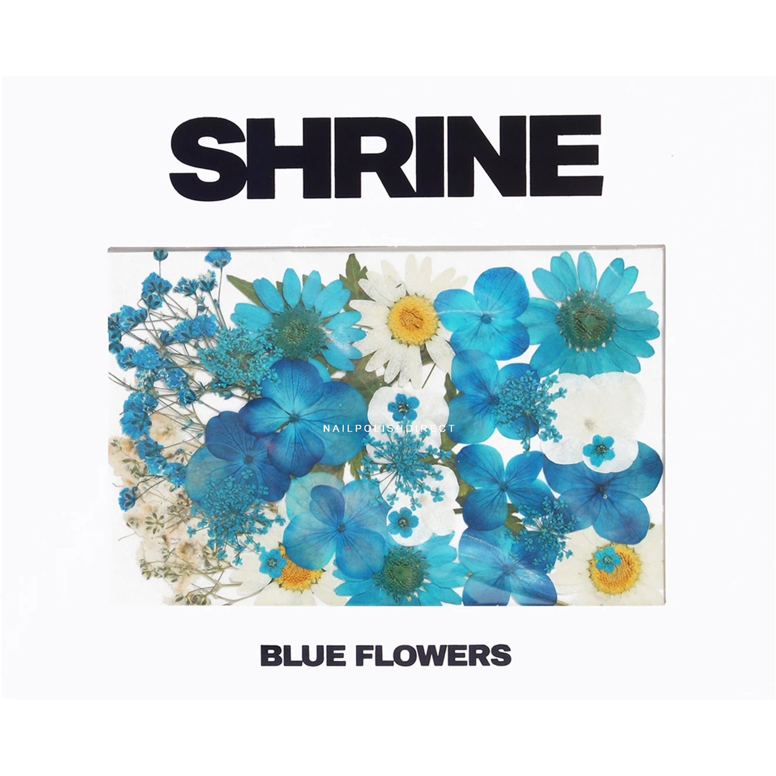 Shrine Beauty Shrine Natural Pressed Body Art Flowers - Blue & White