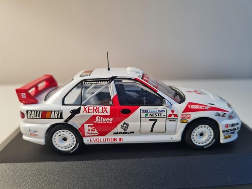 1:43 COCHE MITSUBISHI LANCER EVO III MAKINEN HARJANNE 1000 LAKES RALLY 1/43 IXO - Imagen 2 de 3