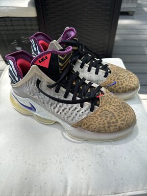 Nike LeBron 19 Low Patchwork Safari DM1058-200 Men’s Size US