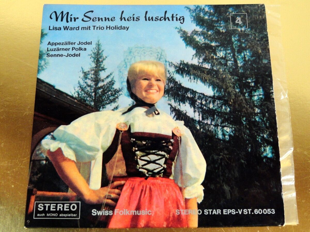 Lisa Ward with (mit) Trio Holiday EP 45 Record - Swiss Lisa Ward with (mit) Trio Holiday EP 45 Record - Swiss