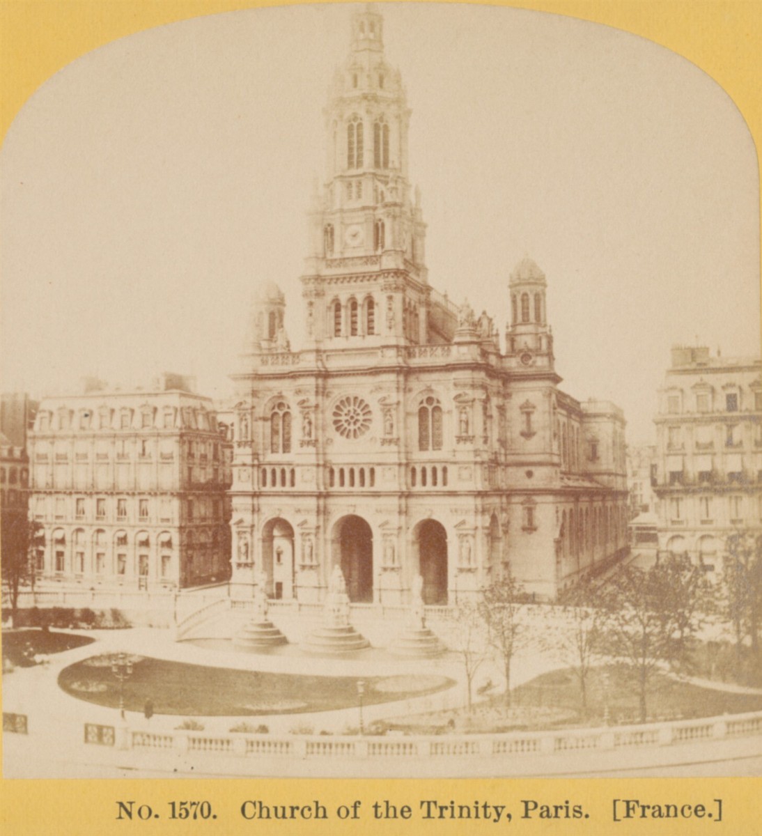 Church Of The Trinity Paris France 1873 Kilburn Brothers