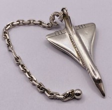 Tiffany  Co Airplane Keychain Rare Concorde  Sterling Silver 925