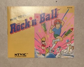 Rock n Ball (Nintendo NES, 1989) CIB with Manual & Poster
