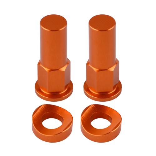 CNC Orange Rim Lock Nuts Washers Fit KTM 125 250 350 450 525 SX/SX-F/EXC/EXC-F - Picture 5 of 7