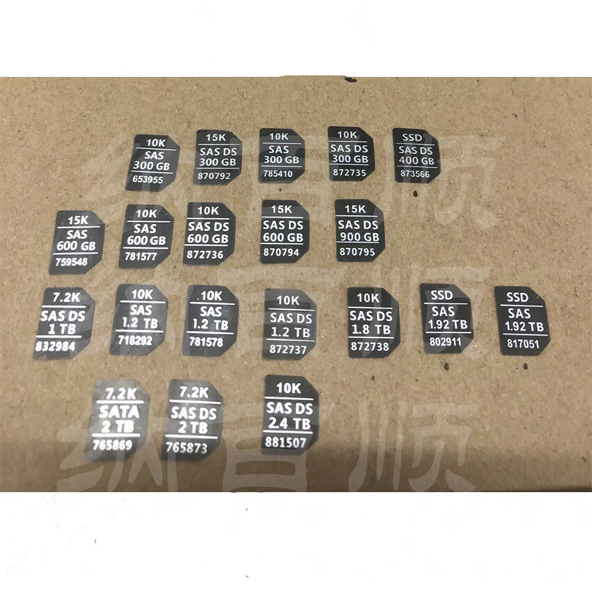 20PCS 862129-001 861693-B21 ST3000NM0005 HPE 3TB 7.2K 6G disk shelf head label - Image 2 of 2