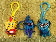 American Heart Association Kids Heart Challenge KeyChain Backpack Clip Lot Of 3