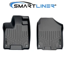 SMARTLINER Custom Fit Floor Mats Front Row Gray 2016-2021 Honda Pilot SUV