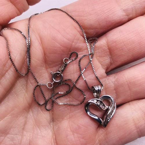 14K White Gold Necklace Box Chain 10K 