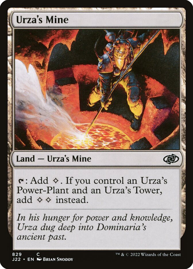 MTG Urza Tron Land Set: 1x Urza's Tower, 1x Urza's Mine, 1x Urza's
