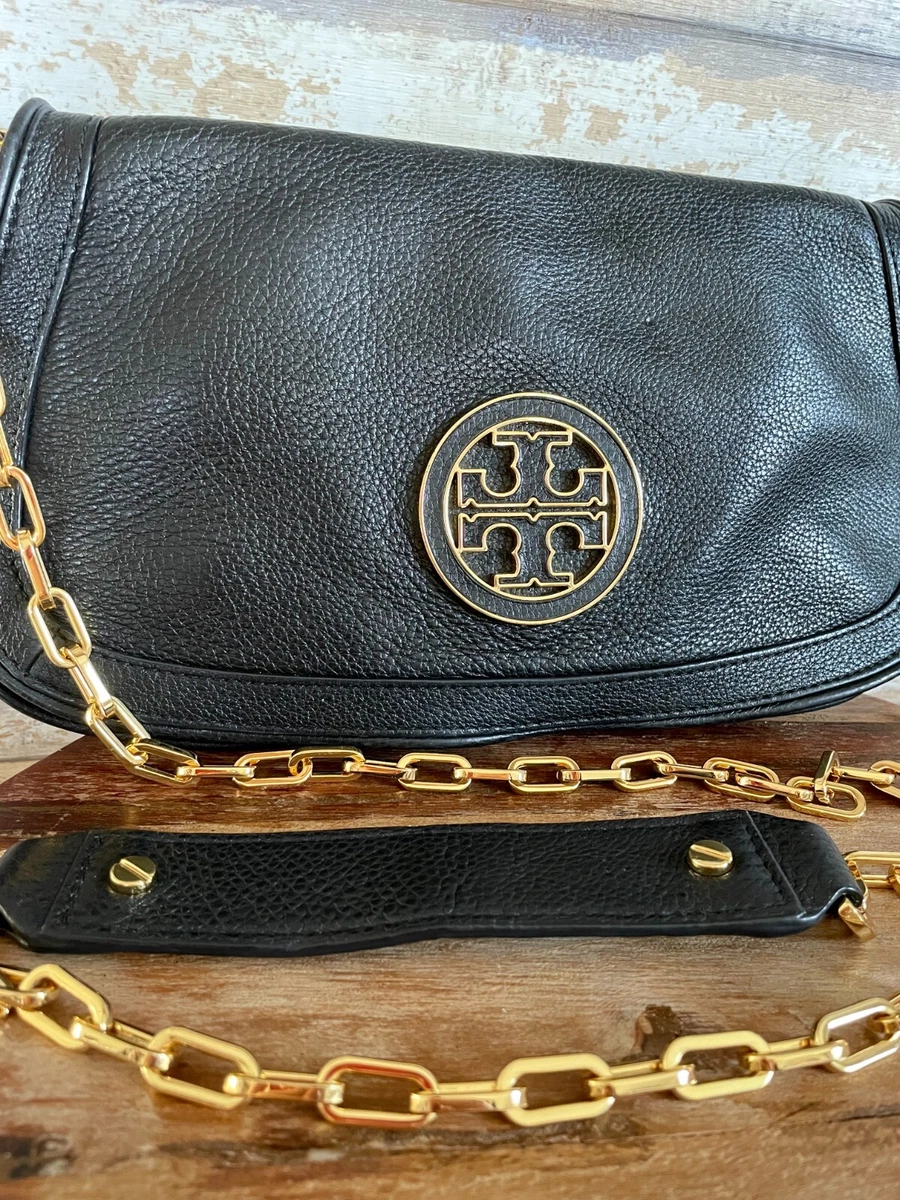 Tory Burch Black Crossbody Bag w/ Gold Chain Strap