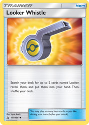 Looker Whistle 127/156 Ultra Prism Reverse Holo Uncommon