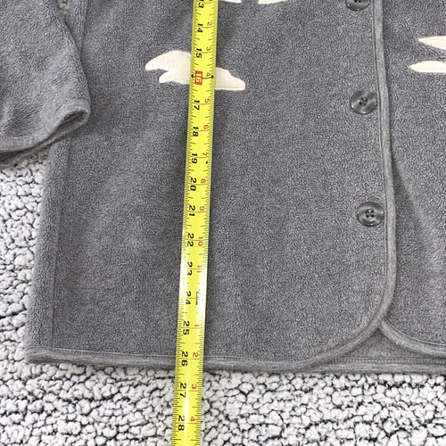Northern Reflections Winter Lake Fleece Jacket Size S Nature Cabin Deer Trees - Picture 5 of 10