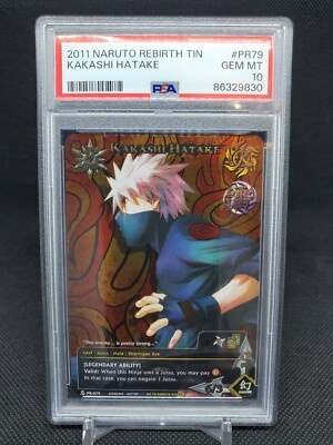 2011 Kakashi Hatake PR-079 Naruto Rebirth Tin PSA 10 GEM MT Naruto