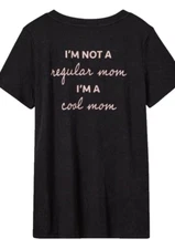 NWT Torrid Mean Girls Cool Mom Cotton Tee T Shirt Black Grey Wash Size 3X 22/24