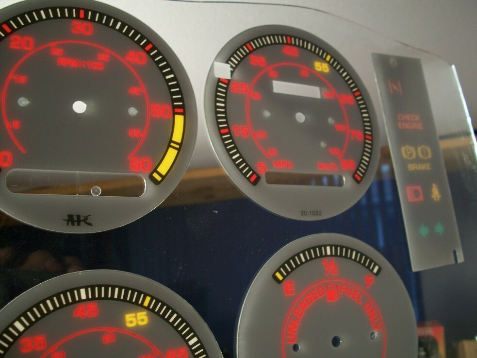 Fits 19821988 S10 Blazer White Face Glow Through Gauges 85mph w