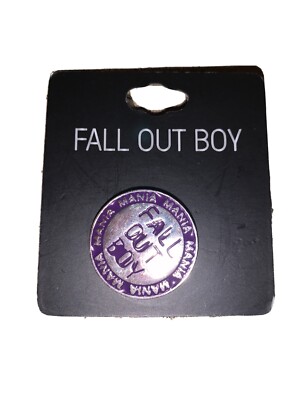 Fall Out Boy Mania Enamel Pin New on Card Bioworld Lapel