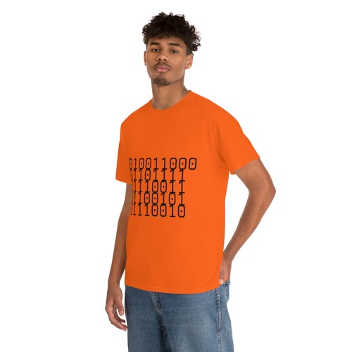 Unisex Heavy Cotton Tee Binary for LOSER and Loser on back of shirt - Bild 34 von 145