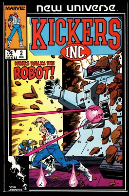 Comic Book, Kickers Inc. #2, DEC 1985 (WHERE WALKS THE ROBOT), Bag/board, 1244F