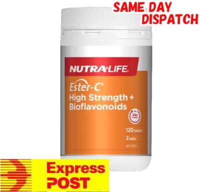 Nutra Life ESTER C 1500mg + Bioflavonoids 120 Tablets ESTERC Vitamin C Wagner