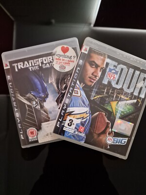 Transformers Und NFL PS3 Spiele Ungetestet Aber Guter Zustand