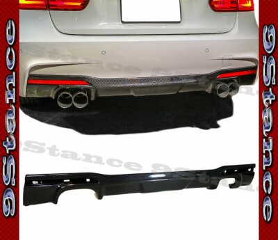 FIT 2012 2013 2014 2015 2016 2017 2018 BMW F30 F31 MT 3D TYPE CARBON DIFFUSER