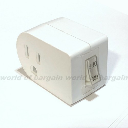 3Prong WALL TAP SWITCH Electrical Plug Outlet ON/OFF LED Power