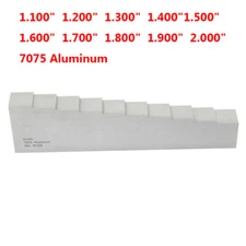 7075 Aluminum Calibration Wedge Test Block 1.100"-2.000" Thickness Gauge