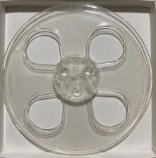 Audiotape 7" Empty Reel, Series 2, Clear Four Window C-Slot, New Box + Bag