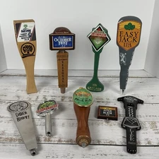 Craft Beer & Cider Tap Handles Lot of 9 Variety Repurpose Unique Shapes