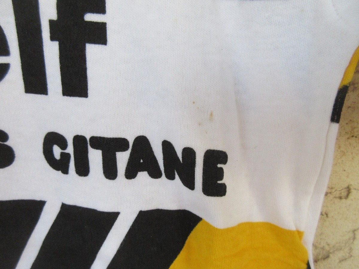 MAILLOT CYCLISTE RENAULT ELF CYCLES GITANE 1981 Bernard HINAULT vintage shirt XL EUR 190,00 - FR