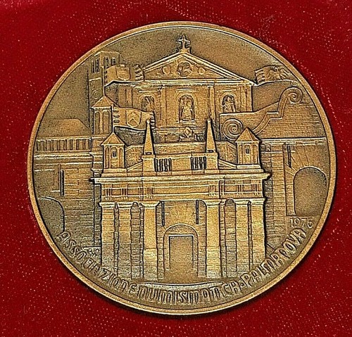 Paar Medaillen Silber + Bronze 1976 Numismatischer Verein Palmanova Monassi - Bild 6 von 9