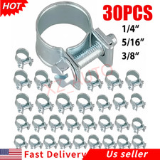 30 Pcs 14 516 38 Fuel Injection Gas Line Hose Clamps Clip Pipe Clamp 30 Pcs 14 516 38 Fuel Injection Gas Line Hose Clamps Clip Pipe Clamp