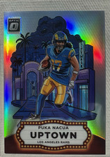 2025 Panini Donruss Optic Uptown Puka Nacua Los Angeles Rams Prizm Insert #8