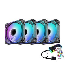 Symbiote Flux-B PC Case Cooling ARGB Fans X3-X10 120mm Cooling Kit + RGB Remote