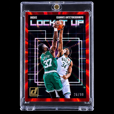Giannis Antetokounmpo RARE Red Holo Silver Numbered Refractor Investment SSP