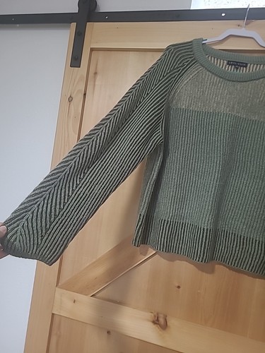 Love Ellie Size XXL Green And Tan Sweater Soft Stitch Fix - Picture 8 of 11