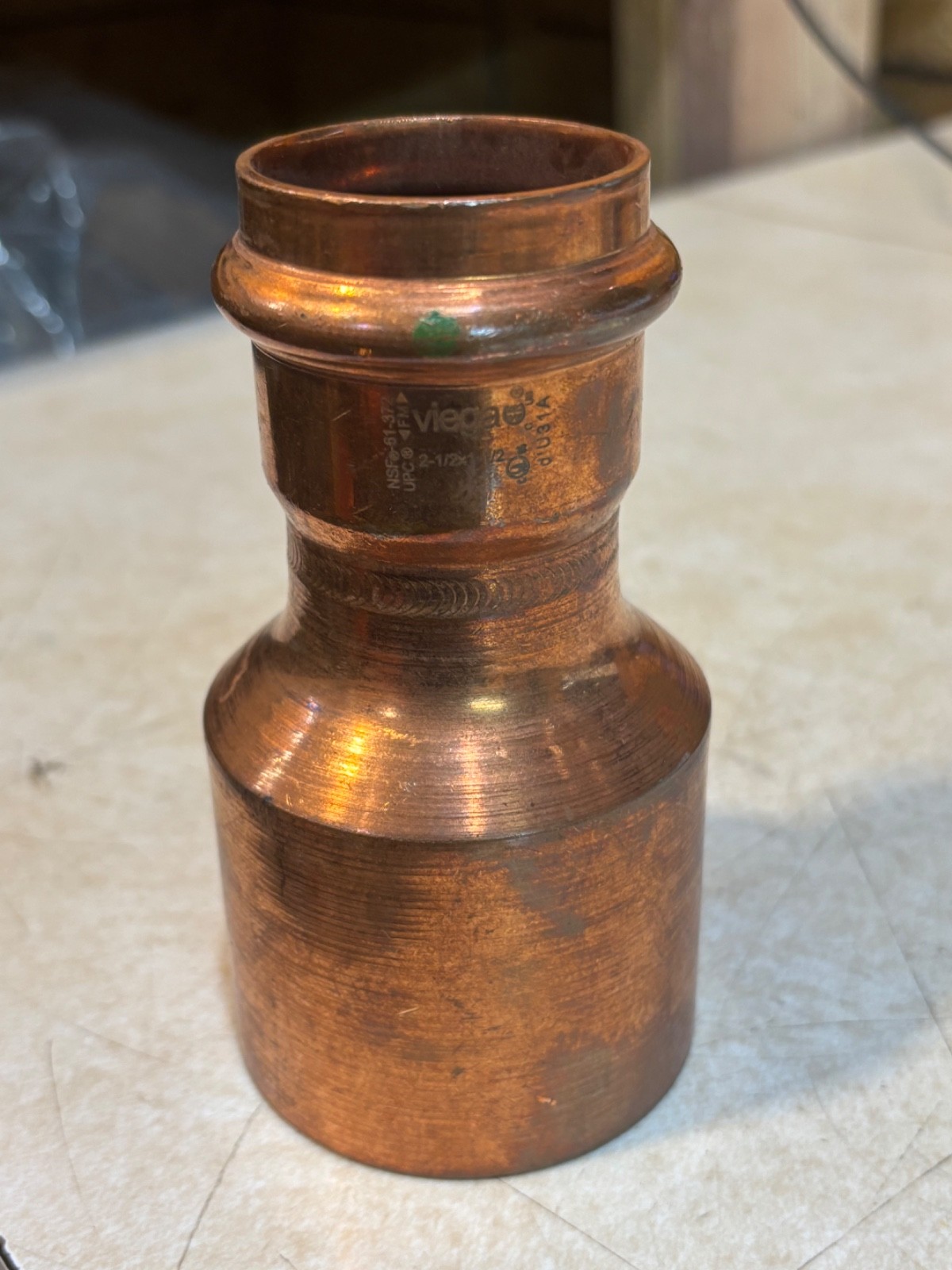 Viega 20813 2-1/2" x 1-1/2" ProPress XL-C Copper Reducer FTG x Press Lead Free
