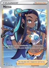 Nessa - 183/185 - Pokemon Vivid Voltage Sword & Shield Full Art Rare Card NM