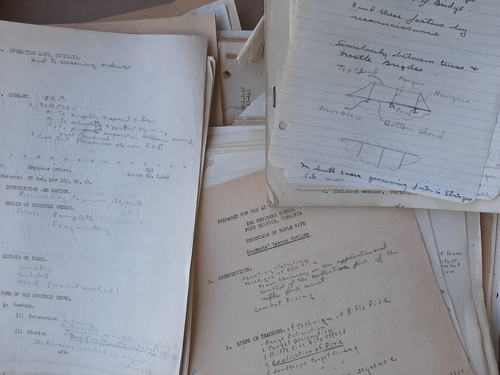 WWII ENGINEER - Huge Document Collection - TRAINING, MAPS, AERIAL PHOTOS, PAY