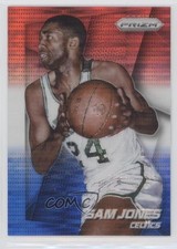 2014-15 Panini Prizm Red White & Blue Pulsar Prizm Sam Jones #157 HOF 0ad