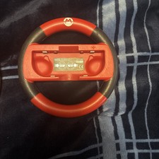 Hori Mario Kart 8 Deluxe Red Mario Steering Wheel Nintendo Switch Joy-Con