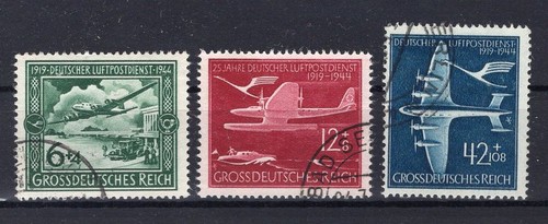 DR-3.Reich 866/68 AIR MAIL SERVICE Lettera Aerea Deustches Reich Stampato (y81817