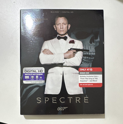 007 James Bond Spectre Blu-ray + Digital HD MGM 2015 PG-13 Action Movie