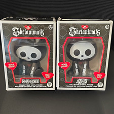 Skelanimals Series 1 Glow in the Dark Vinyl Figures Jack  Chungkee Lot of 2