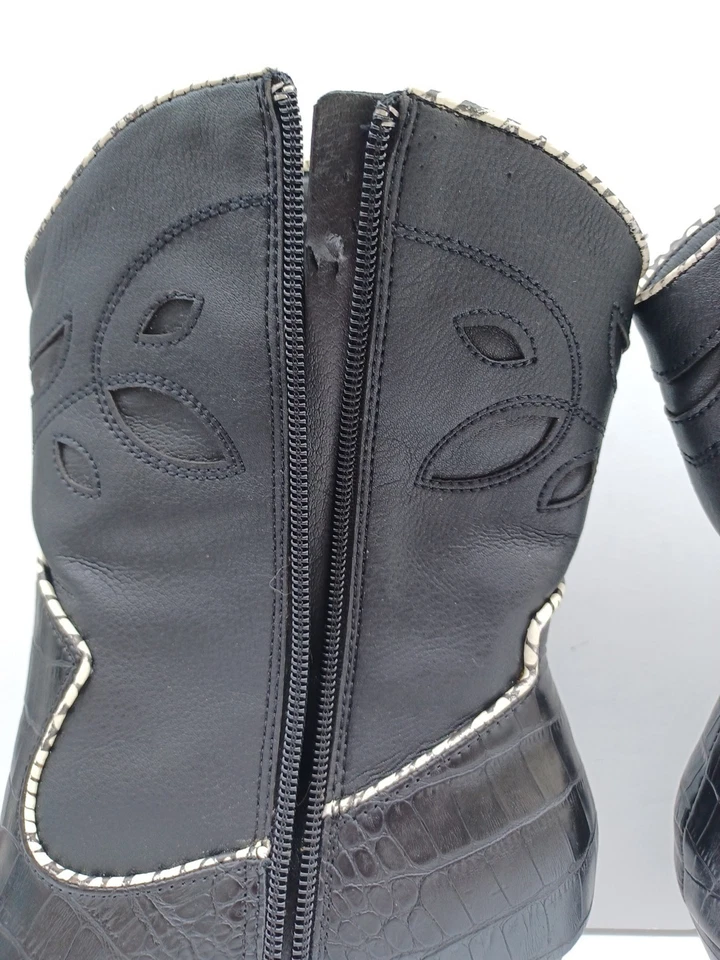 Botas de Vaquero Doce Vita Linka Negras Stella Western para Mujer EE. UU. 7.5 Foto 4 de 4