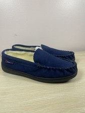 Alpine Swiss Mens Moccasin Slippers Genuine Suede House Shoe Memory Foam Insole
